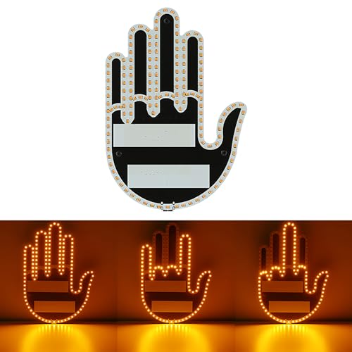 Middle Finger Led Light for Car